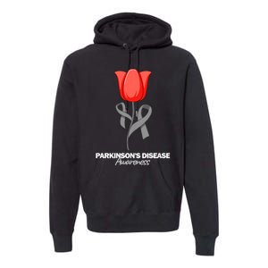 ParkinsonS Disease Awareness April Month Red Tulip Premium Hoodie