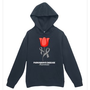 ParkinsonS Disease Awareness April Month Red Tulip Urban Pullover Hoodie