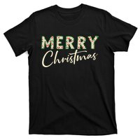 Pretty Decorative And Stylish Applique Style Merry Christmas Tank Top T-Shirt