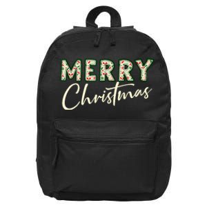 Pretty Decorative And Stylish Applique Style Merry Christmas Tank Top 16 in Basic Backpack