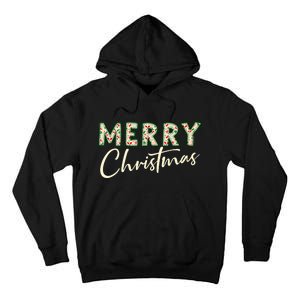 Pretty Decorative And Stylish Applique Style Merry Christmas Tank Top Tall Hoodie