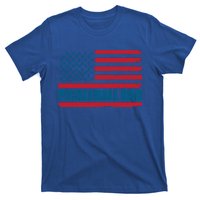 Pickleball Dad American Us Flag Vintage 4th Of July Dad Great Gift T-Shirt