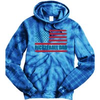 Pickleball Dad American Us Flag Vintage 4th Of July Dad Great Gift Tie Dye Hoodie