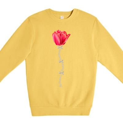 ParkinsonS Disease Awareness Tulip April Month Cool Gift Premium Crewneck Sweatshirt