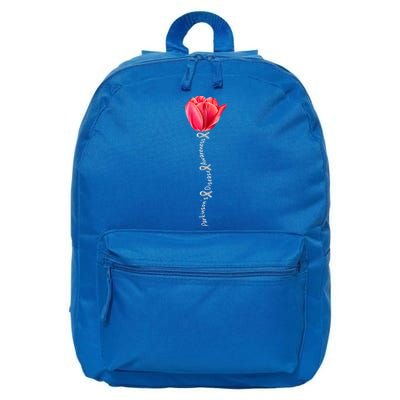 ParkinsonS Disease Awareness Tulip April Month Cool Gift 16 in Basic Backpack