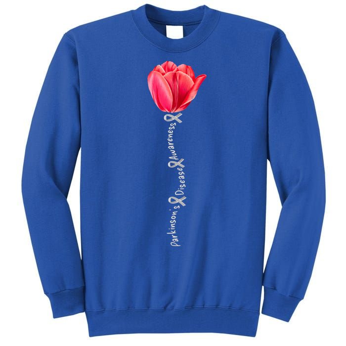 ParkinsonS Disease Awareness Tulip April Month Cool Gift Tall Sweatshirt