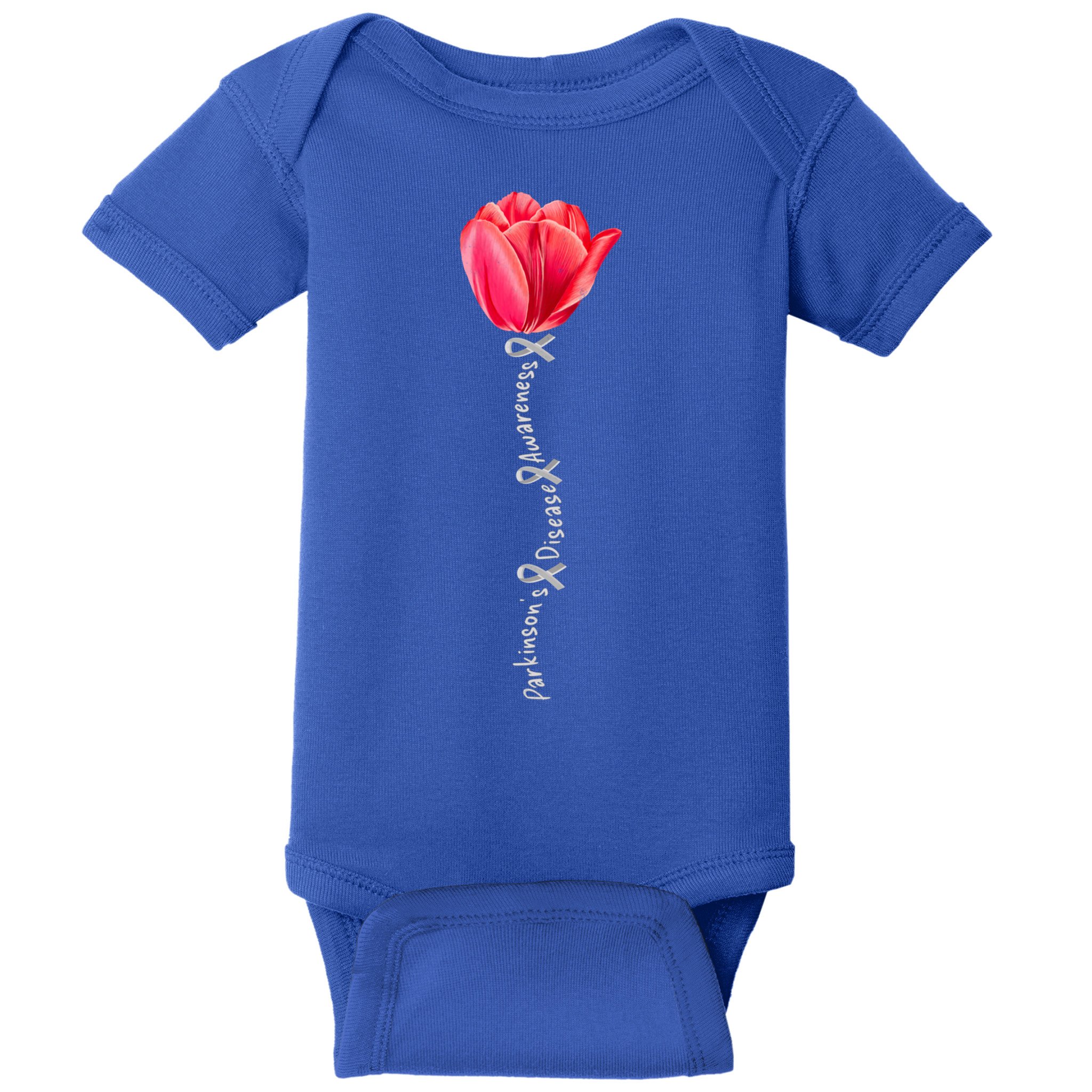 ParkinsonS Disease Awareness Tulip April Month Cool Gift Baby Bodysuit