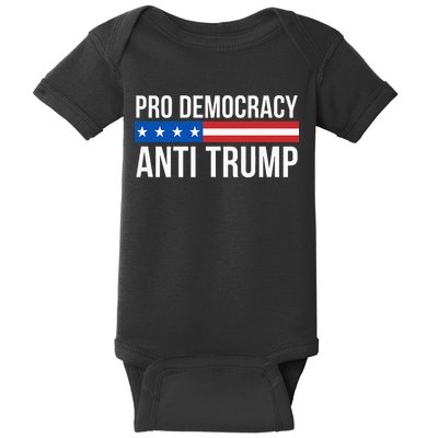 Pro Democracy Anti Trump Baby Bodysuit