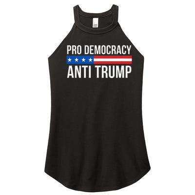 Pro Democracy Anti Trump Women’s Perfect Tri Rocker Tank