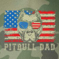 Pitbull Dad American Pit Bull Dog Us Flag 4th Of July Legacy Tie Dye Trucker Hat