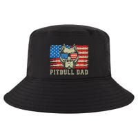 Pitbull Dad American Pit Bull Dog Us Flag 4th Of July Cool Comfort Performance Bucket Hat