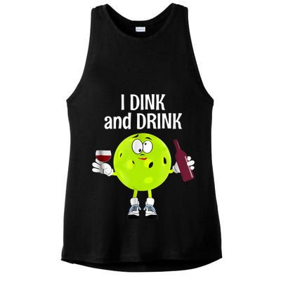 Pickleball Dink And Drink Ladies PosiCharge Tri-Blend Wicking Tank