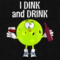 Pickleball Dink And Drink Ladies PosiCharge Tri-Blend Wicking Tank