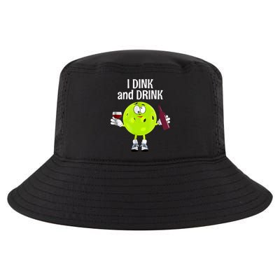 Pickleball Dink And Drink Cool Comfort Performance Bucket Hat