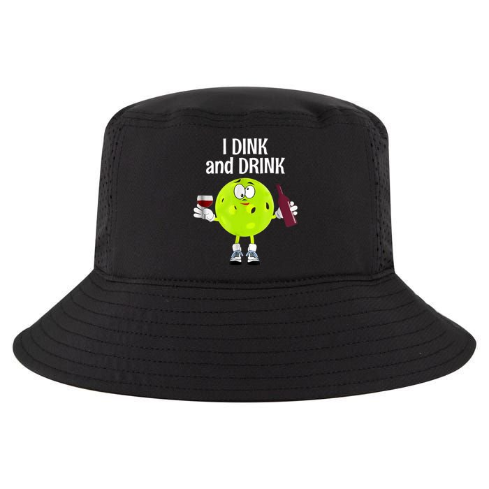 Pickleball Dink And Drink Cool Comfort Performance Bucket Hat