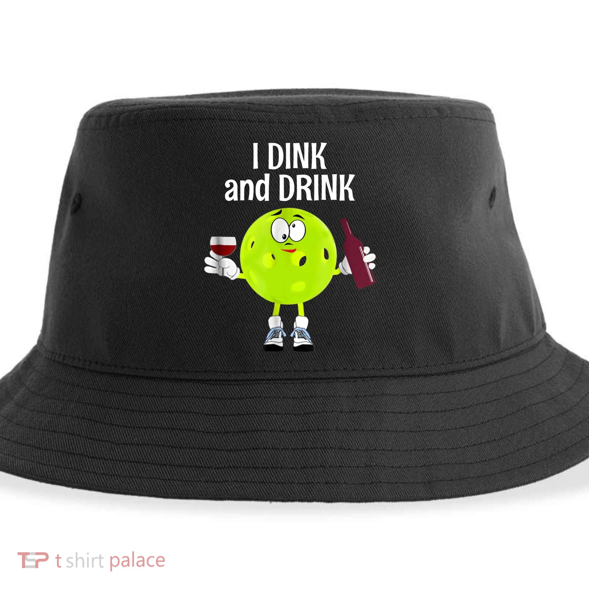 Pickleball Dink And Drink Sustainable Bucket Hat