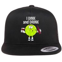 Pickleball Dink And Drink Flatbill Hat