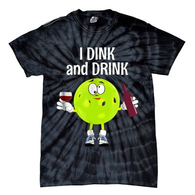 Pickleball Dink And Drink Tie-Dye T-Shirt