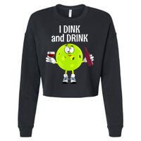 Pickleball Dink And Drink Cropped Pullover Crew