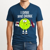 Pickleball Dink And Drink V-Neck T-Shirt