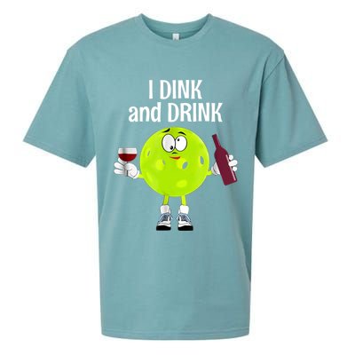Pickleball Dink And Drink Sueded Cloud Jersey T-Shirt