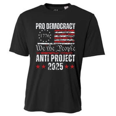 Pro Democracy Anti Project 2025 Stop Project 2025 Anti Trump Cooling Performance Crew T-Shirt