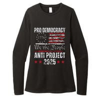 Pro Democracy Anti Project 2025 Stop Project 2025 Anti Trump Womens CVC Long Sleeve Shirt