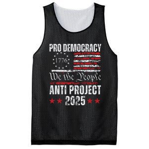 Pro Democracy Anti Project 2025 Stop Project 2025 Anti Trump Mesh Reversible Basketball Jersey Tank