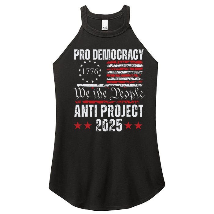 Pro Democracy Anti Project 2025 Stop Project 2025 Anti Trump Women's Perfect Tri Rocker Tank