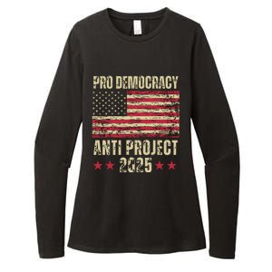 Pro Democracy Anti Project 2025 Stop Project 2025 Anti Trump Womens CVC Long Sleeve Shirt