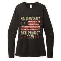 Pro Democracy Anti Project 2025 Stop Project 2025 Anti Trump Womens CVC Long Sleeve Shirt