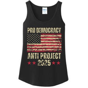 Pro Democracy Anti Project 2025 Stop Project 2025 Anti Trump Ladies Essential Tank