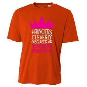 Princess Disguised As Assistant Principal Cute Gift Cooling Performance Crew T-Shirt