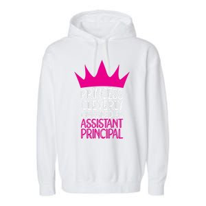 Princess Disguised As Assistant Principal Cute Gift Garment-Dyed Fleece Hoodie