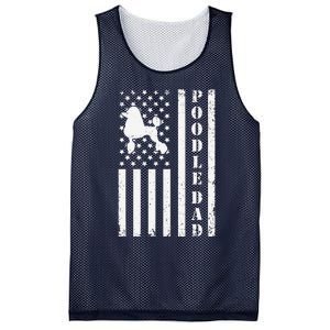 Poodle Dad American Flag Poodle Owner Daddy Patriot Dog Mesh Reversible Basketball Jersey Tank