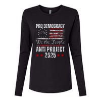 Pro Democracy Anti Project 2025 Stop Project 2025 Anti Trump Womens Cotton Relaxed Long Sleeve T-Shirt