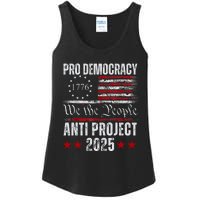 Pro Democracy Anti Project 2025 Stop Project 2025 Anti Trump Ladies Essential Tank