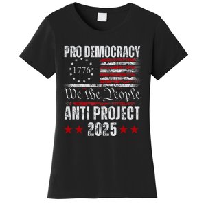 Pro Democracy Anti Project 2025 Stop Project 2025 Anti Trump Women's T-Shirt