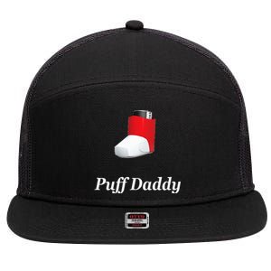 Puff Daddy Asthma 7 Panel Mesh Trucker Snapback Hat