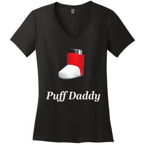 Puff Daddy Asthma Women's V-Neck T-Shirt