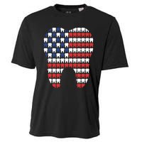 Patriotic Dentist American Flag Tooth 4th Of July Women Cooling Performance Crew T-Shirt