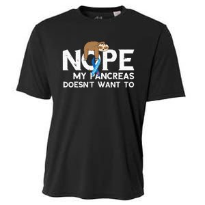 Pancreas Diabetes Awareness Sleep Sloth Pancreatic Diabetic Cooling Performance Crew T-Shirt