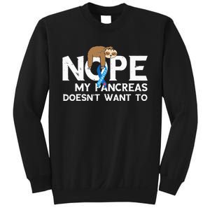 Pancreas Diabetes Awareness Sleep Sloth Pancreatic Diabetic Sweatshirt