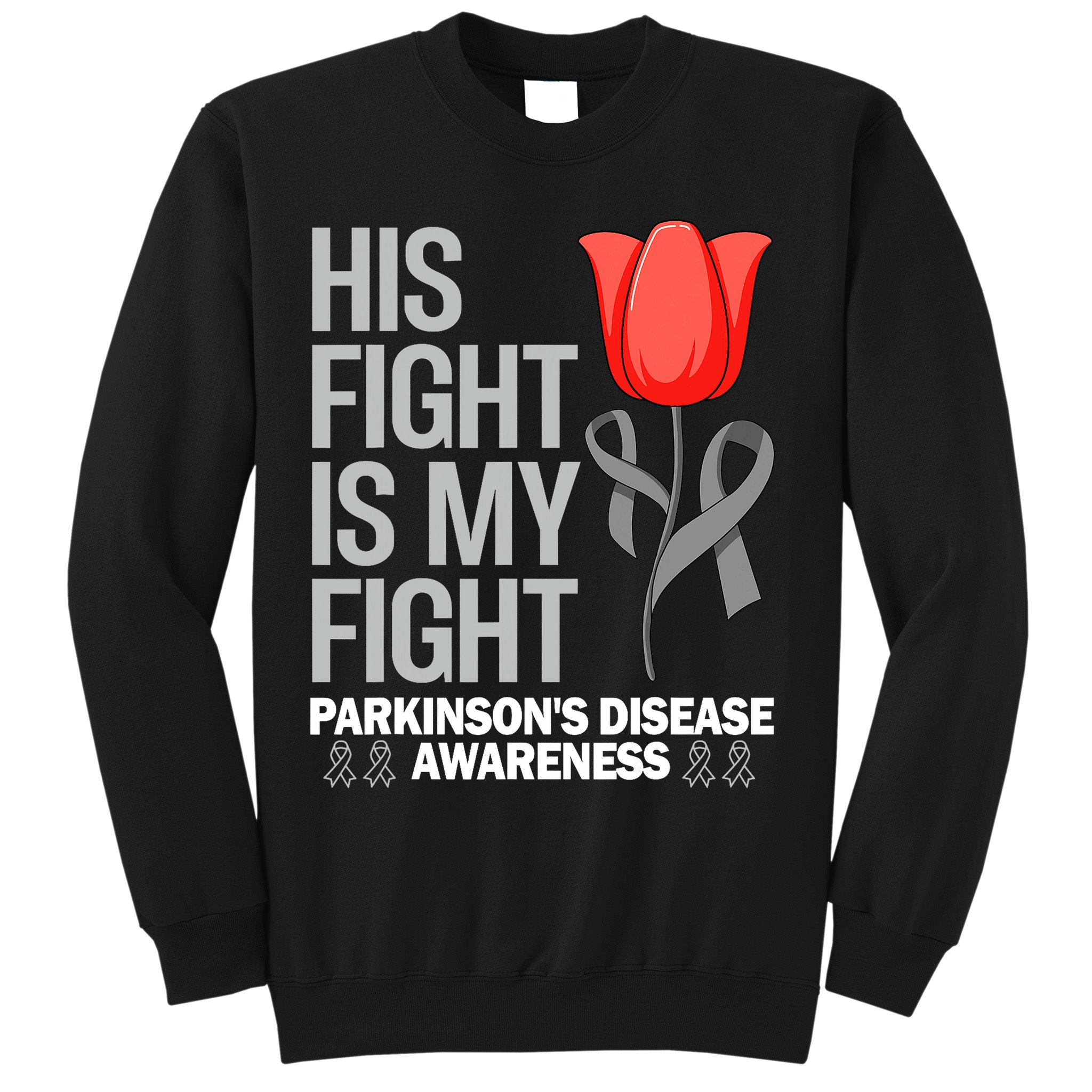 ParkinsonS Disease Awareness April Month Red Tulip Sweatshirt