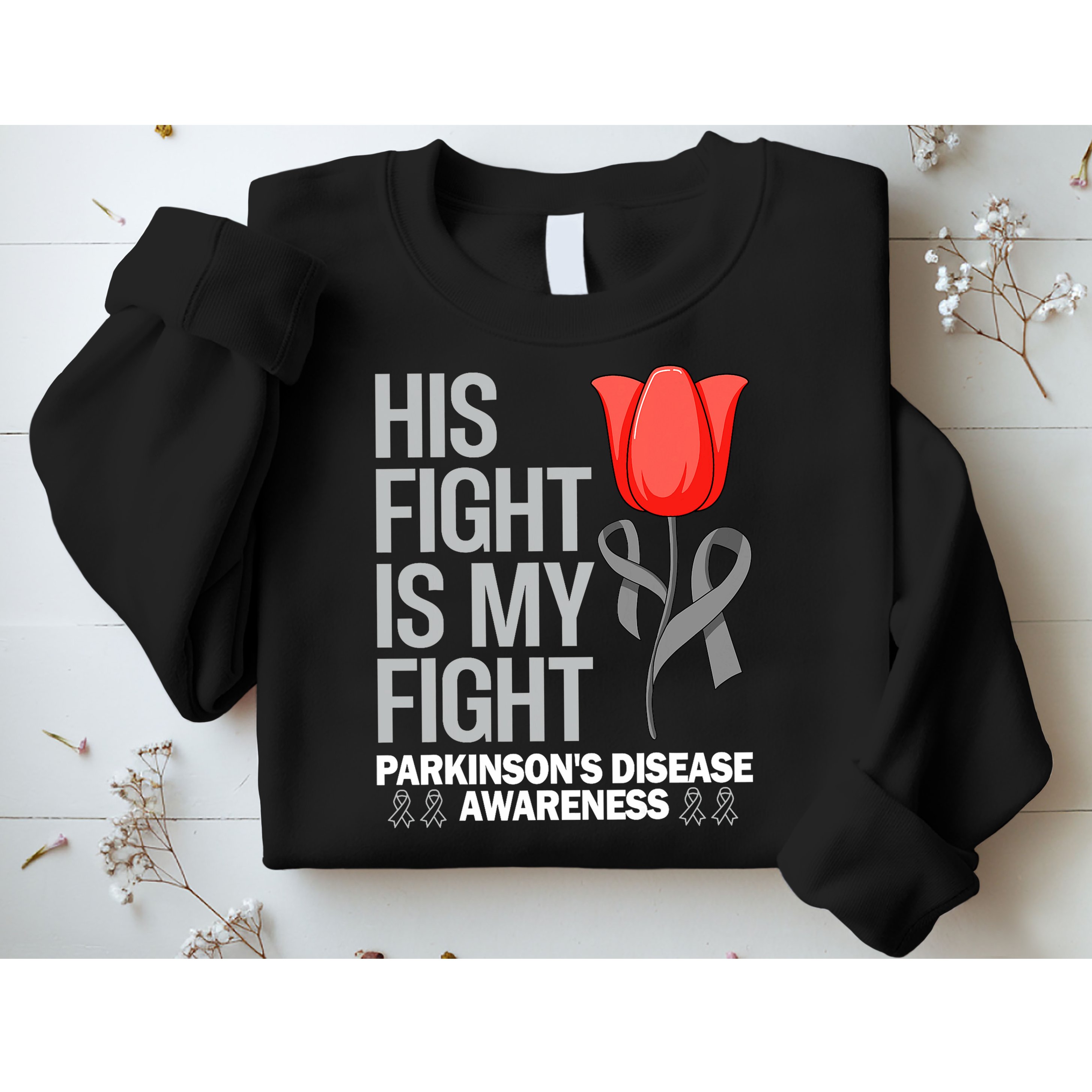 ParkinsonS Disease Awareness April Month Red Tulip Sweatshirt