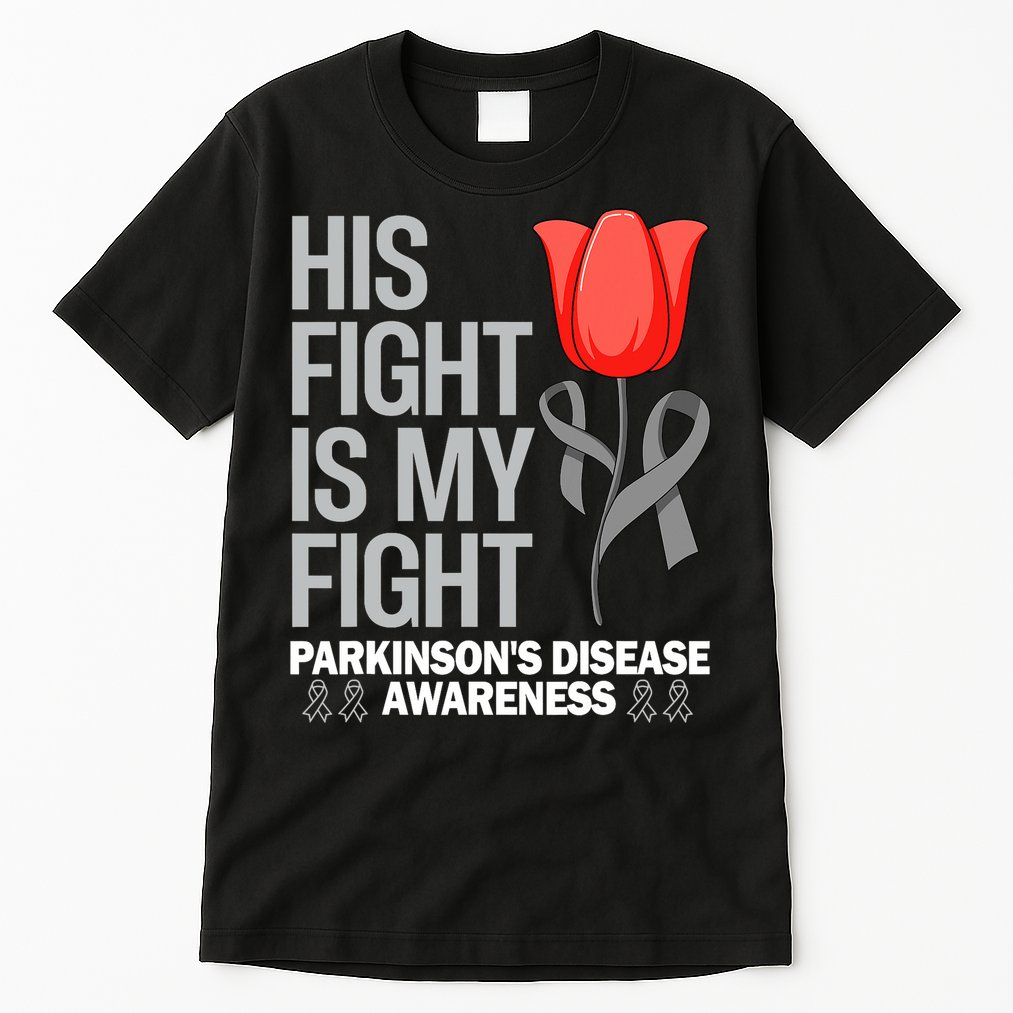 ParkinsonS Disease Awareness April Month Red Tulip Tall T-Shirt