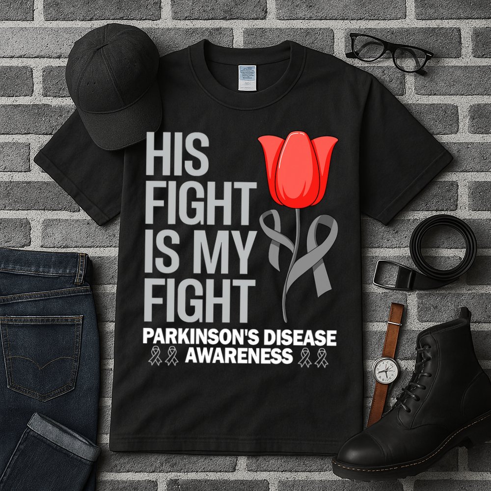 ParkinsonS Disease Awareness April Month Red Tulip Tall T-Shirt