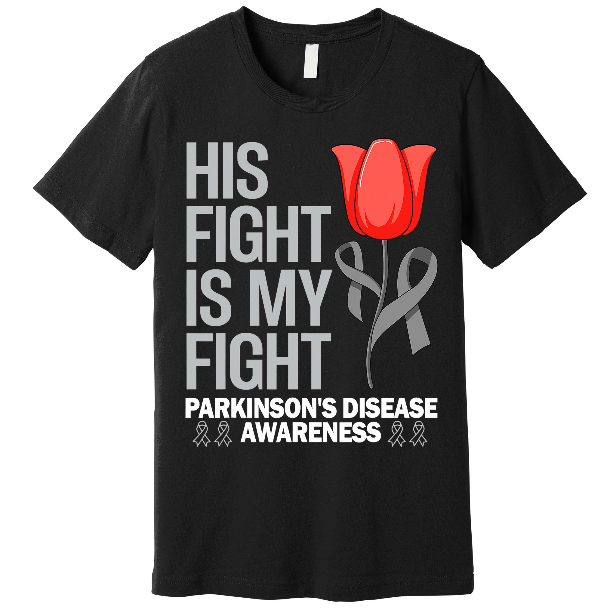 ParkinsonS Disease Awareness April Month Red Tulip Premium T-Shirt