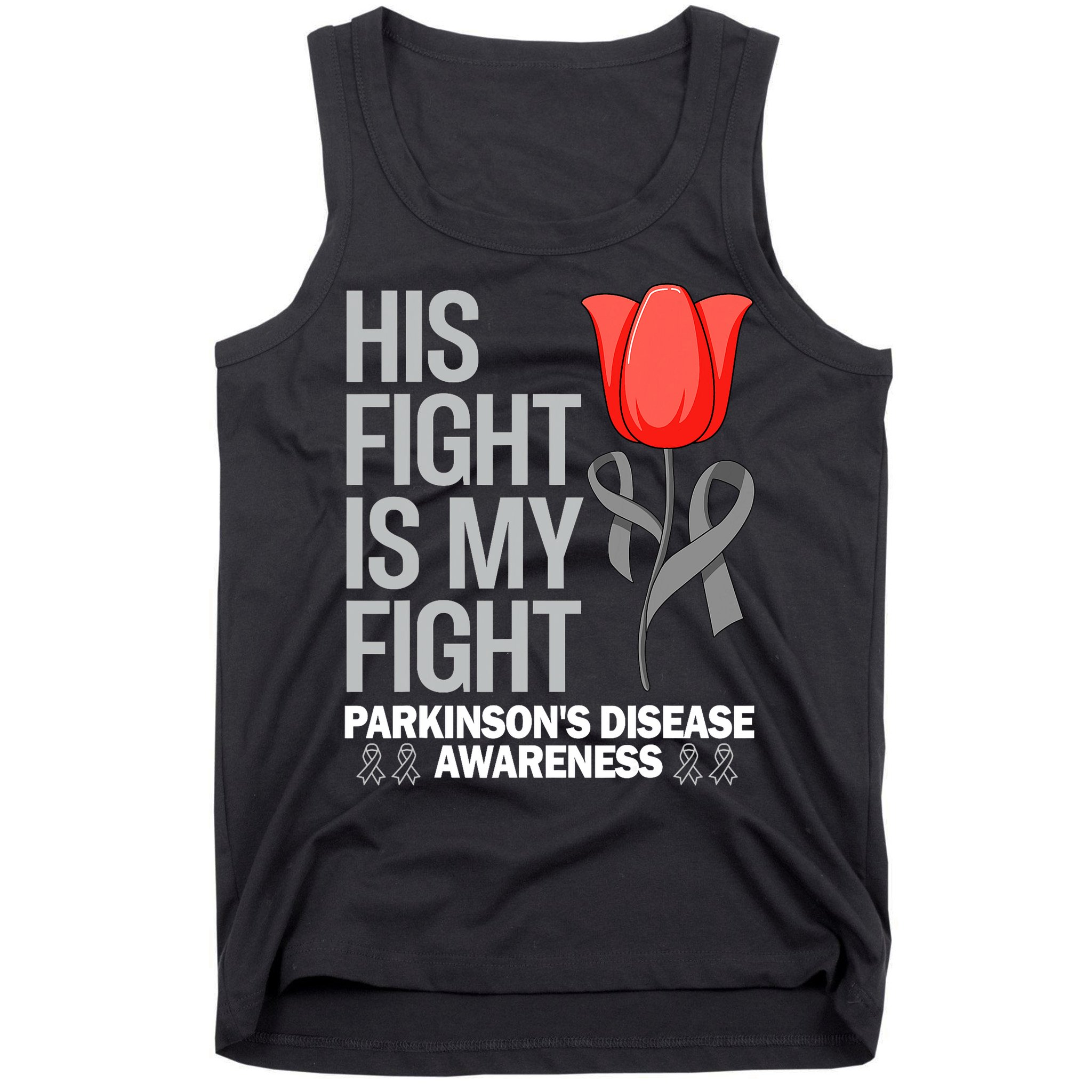 ParkinsonS Disease Awareness April Month Red Tulip Tank Top