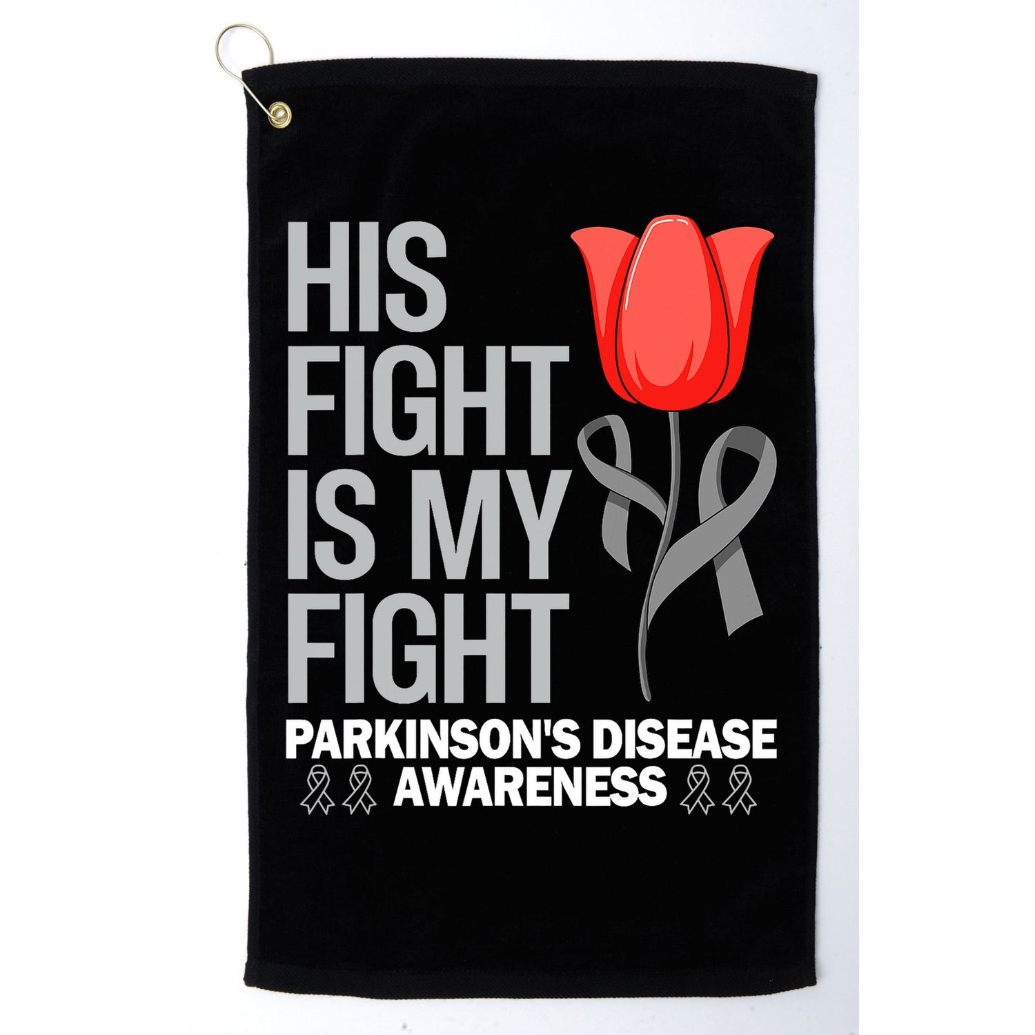 ParkinsonS Disease Awareness April Month Red Tulip Golf Towel